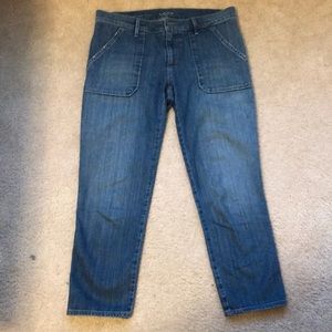 Bundle 3 for $20. Loft distressed cropped jeans